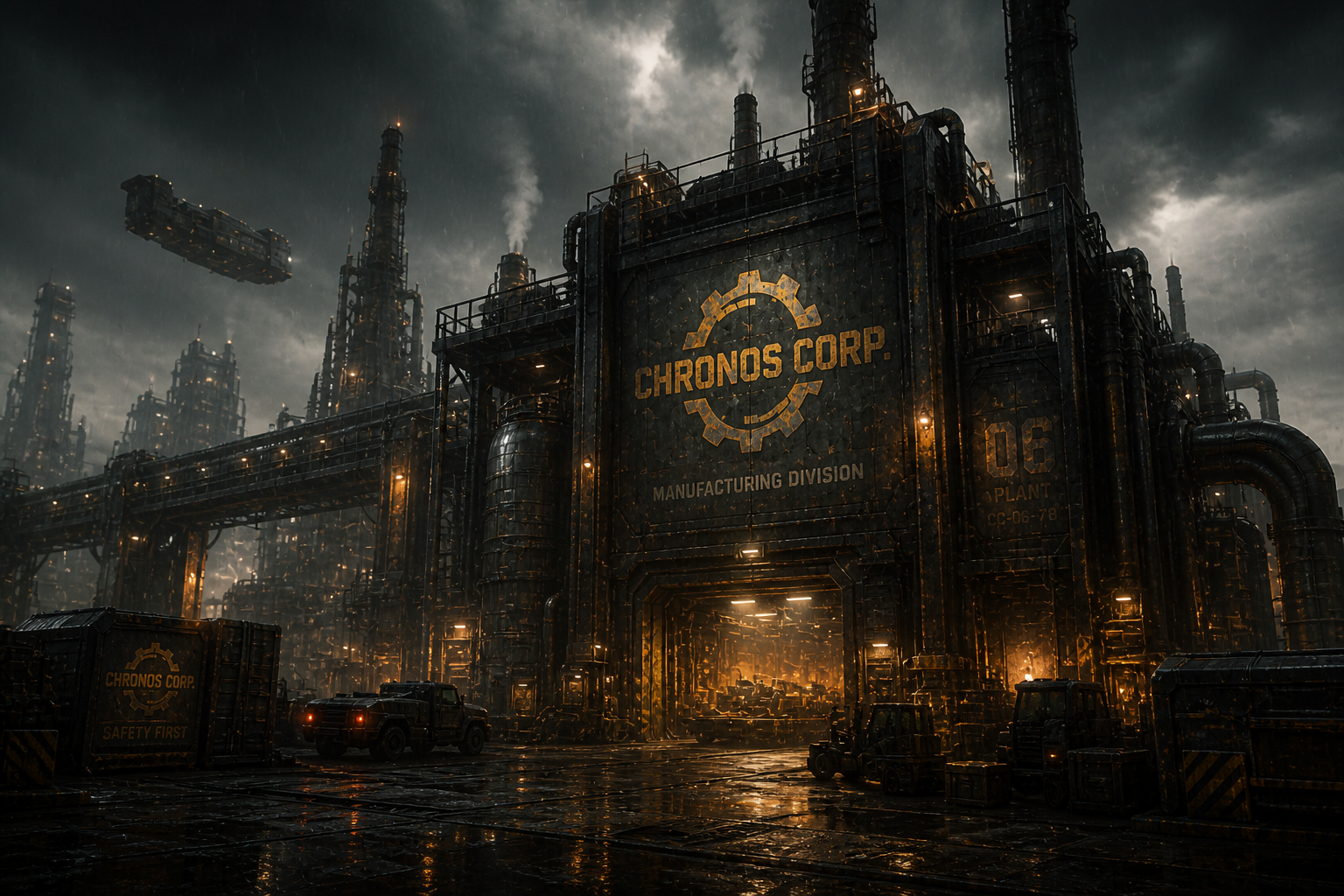 Chronos Corp orbitaler Industriehafen